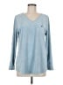 Soft Surroundings Blue Long Sleeve Top Size M - photo 1