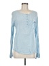 Splendid 100% Rayon Blue Long Sleeve Blouse Size M - photo 1