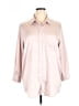 Gap 100% Polyester Metallic Pink 3/4 Sleeve Blouse Size XL - photo 1