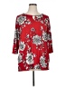 IMAN Red 3/4 Sleeve Blouse Size XL - photo 1