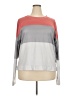Unbranded Color Block Gray Long Sleeve Top Size 4X - photo 1