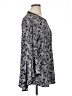 Investments Paisley Silver Long Sleeve Blouse Size XL - photo 4