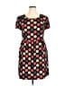 Forever 21 Plus 100% Polyester Polka Dots Black Casual Dress Size 1X - photo 1