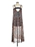 Athleta 100% Polyester Brown Blue Casual Dress Size M - photo 2