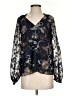 Current Air 100% Polyester Black 3/4 Sleeve Blouse Size XS - photo 1