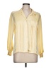 Liz Claiborne 100% Polyester Yellow Long Sleeve Blouse Size 10 - photo 1