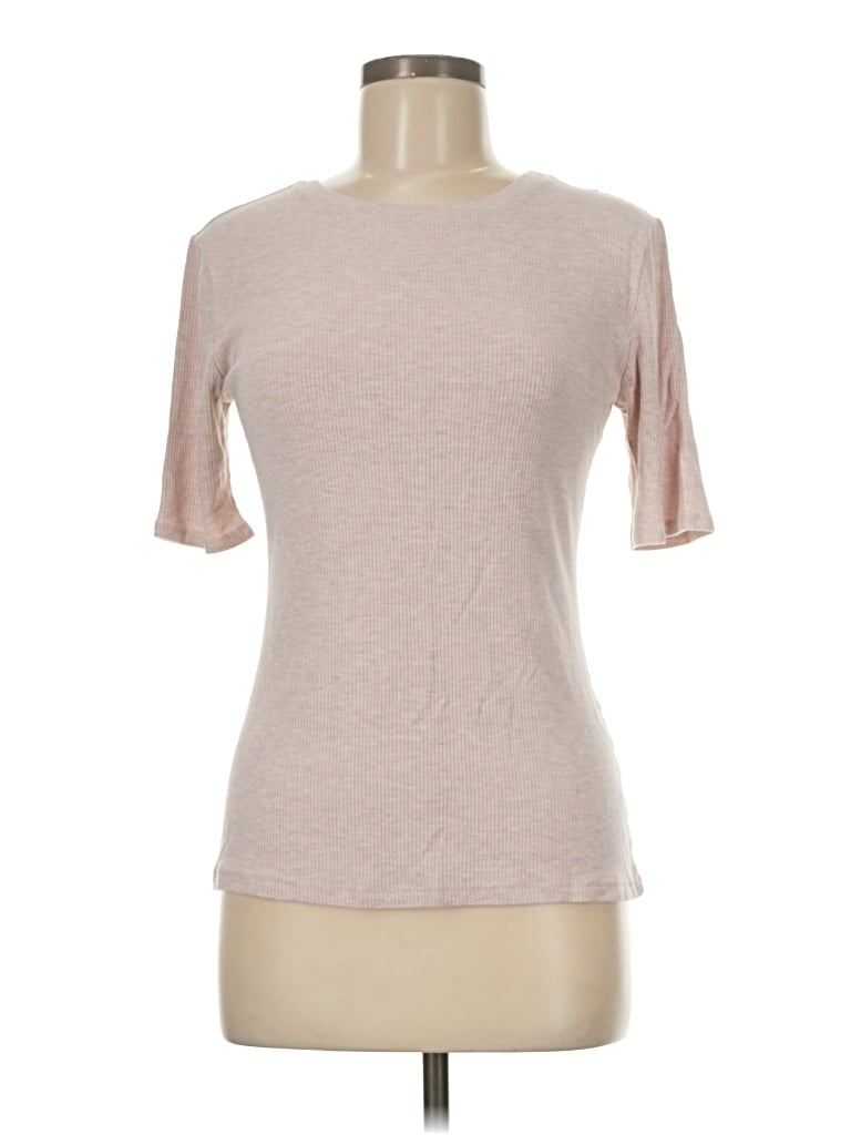 Pre-owned Nine West Short Sleeve T-shirt In Brown