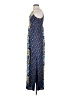 Joie 100% Polyester Paisley Blue Casual Dress Size 00 - photo 5