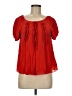 Leifsdottir Red Short Sleeve Blouse Size 6 - photo 1
