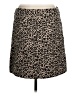 Ann Taylor LOFT Animal Print Brown Casual Skirt Size 8 - photo 2