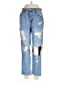 S.O.N.G. 100% Cotton Color Block Blue Jeans Size 11 - photo 1