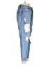 S.O.N.G. 100% Cotton Color Block Blue Jeans Size 11 - photo 4