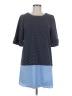 Doe & Rae Color Block Blue Casual Dress Size M - photo 1