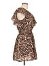 Lipstick 100% Polyester Animal Print Brown Cocktail Dress Size M - photo 4