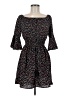 Bailey Blue Floral Multi Color Black Casual Dress Size M - photo 1