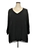 Pure Energy 100% Polyester Black 3/4 Sleeve Blouse Size 2X - photo 1