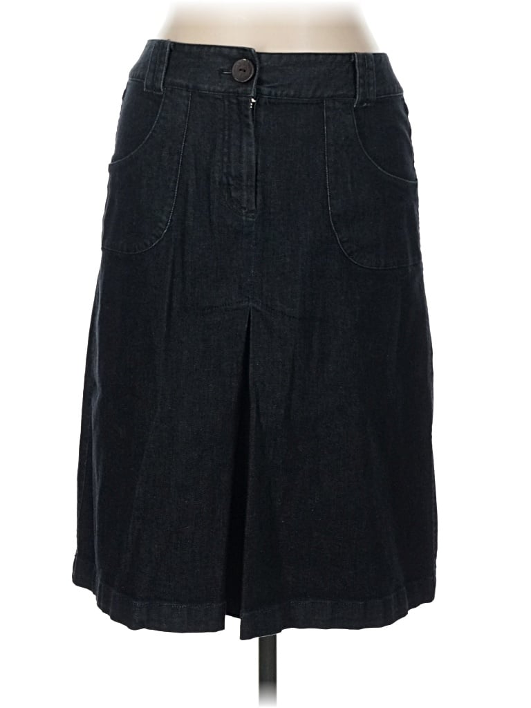 Pre-owned Talbots Denim Skirt In Black