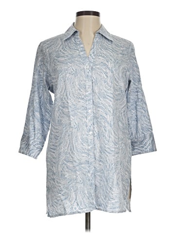 Foxcroft 3/4 Sleeve Button-Down Shirt (view 1)
