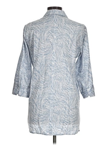 Foxcroft 3/4 Sleeve Button-Down Shirt (view 2)