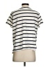 Double Zero 100% Cotton Stripes Ivory Short Sleeve T-Shirt Size S - photo 2
