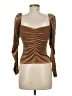 A.L.C. Brown Long Sleeve Blouse Size 6 - photo 2