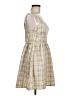Shein Plaid Tan Casual Dress Size 6 - photo 4