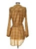 Blu Pepper Gold Long Sleeve Blouse Size S - photo 2