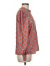 Shein 100% Polyester Argyle Red Long Sleeve Blouse Size 6 - photo 4