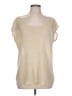 Piazza Sempione 100% Linen Solid Tan Sweater Vest Size EU (IT) 46 / US 10 - photo 1