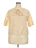 Unbranded Gold Short Sleeve Blouse Size XXL - photo 1