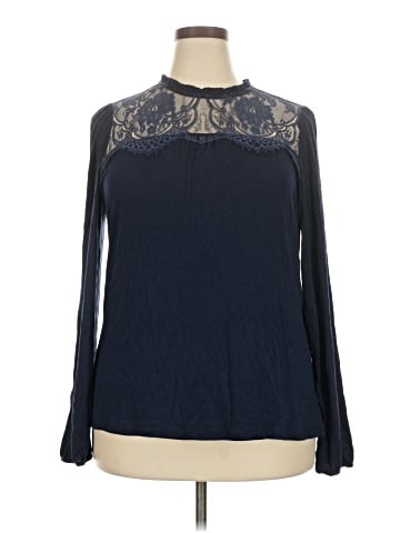 B Collection by Bobeau Long Sleeve Blouse (view 1)