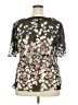 Lane Bryant 100% Polyester Black Short Sleeve Blouse Size 18 - 20 Plus - photo 2