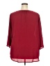 Tacera 100% Polyester Burgundy 3/4 Sleeve Blouse Size 2X - photo 2