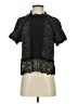 Zara Black Short Sleeve Blouse Size S - photo 1