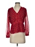 Madewell 100% Polyester Red 3/4 Sleeve Blouse Size XXS - photo 1