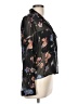 T Tahari 100% Polyester Floral Black Long Sleeve Blouse Size L - photo 4