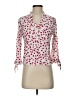 Zara Basic Hearts Pink 3/4 Sleeve Blouse Size S - photo 1