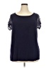 Loveappella Blue Short Sleeve Top Size 2X - photo 1