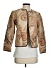 Linda Allard Ellen Tracy Paisley Tan Jacket Size 0 (petite) - photo 1