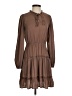 Blu Pepper 100% Polyester Brown Casual Dress Size S - photo 1