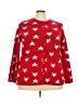 Nina Leonard 100% Acrylic Stars Red Pullover Sweater Size 3X - photo 1