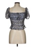 Forever 21 100% Polyester Blue Short Sleeve Top Size L - photo 1