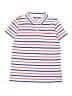 Crewcuts 100% Cotton Stripes White Short Sleeve Polo Size S (kids) - photo 1