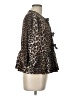 Unbranded 100% Polyester Animal Print Brown 3/4 Sleeve Blouse Size L - photo 4