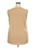 Ann Taylor 100% Polyester Tan Sleeveless Blouse Size XXL - photo 2