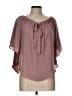 Assorted Brands 100% Polyester Pink Short Sleeve Blouse Size L - photo 1