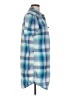 Lavie Plaid Blue Short Sleeve Button-Down Shirt Size L - photo 4