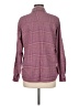 Columbia Plaid Burgundy Long Sleeve Blouse Size L - photo 2