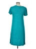 Cupio Solid Teal Casual Dress Size L - photo 2