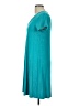 Cupio Solid Teal Casual Dress Size L - photo 5